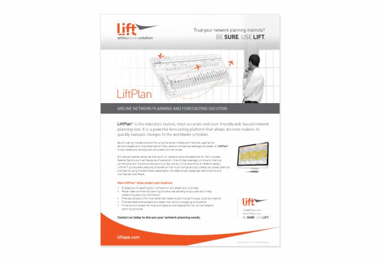 Lift Airline Planning Excentric Creative Agency Ottawa