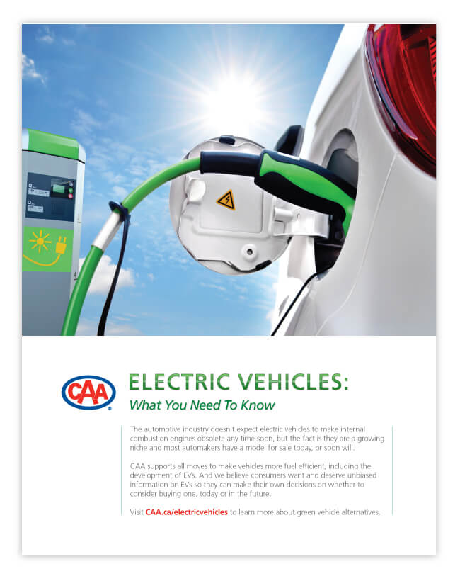 caa electric vehicles flyer