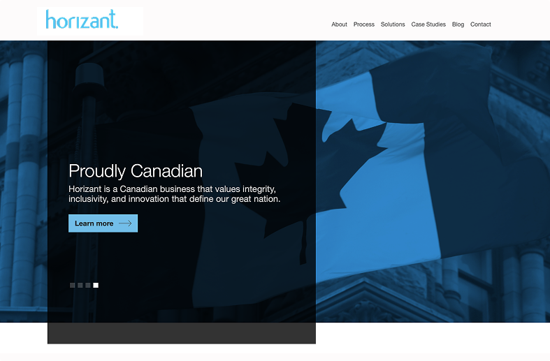 Horizant Laptop Website